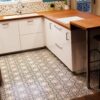 Réalisation d'une cuisine en carreaux de ciment Garden 3 et parquet