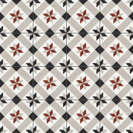 Carreaux de ciment modèle Etoile 2