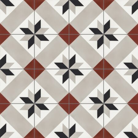 Carreaux de ciment modèle Rosace