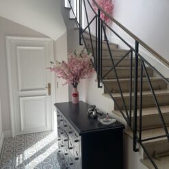 Réalisation d'un couloir en carreaux de ciment Snowflake