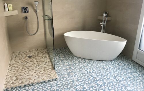 Salle de bain en carreaux de ciment modèle EF-07-5