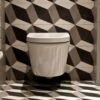 réalisation d'une toilette en carreaux de ciment Perspective