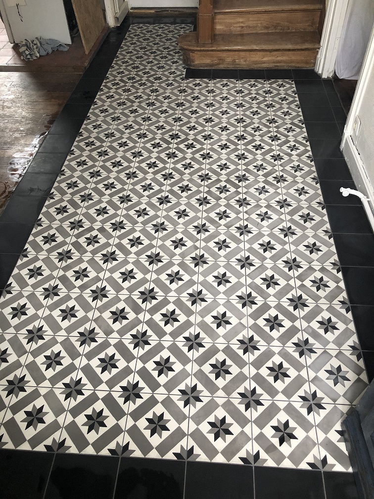 Tapis en carreaux de ciment Modèle Etoile