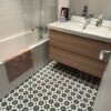 Réalisation carreaux de ciment salle de bain modèle Fès