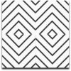carreaux de ciment chevrons noir et blanc