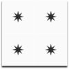 Carreaux de ciment Star blanc