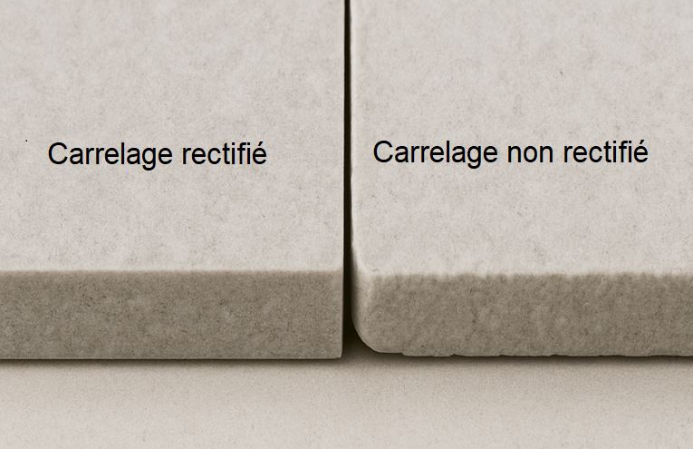 Différence entre un carrelage rectifié et non rectifié