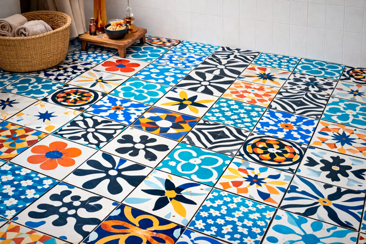 Les carreaux de ciment offrent une très bonne résistance aux éléments externes