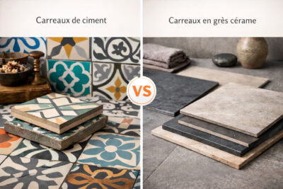 Découvrez tout sur les différences entre les carreaux de ciment et les carreaux en grès cérame