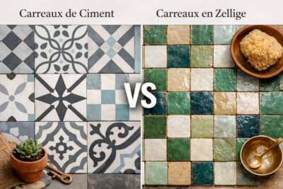 Découvrez tout sur les différences entre les carreaux de ciment et les carreaux en zellige