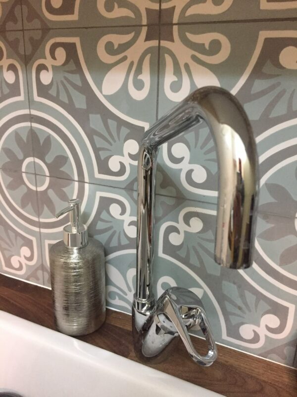 crédence carreaux de ciment Flower Vert