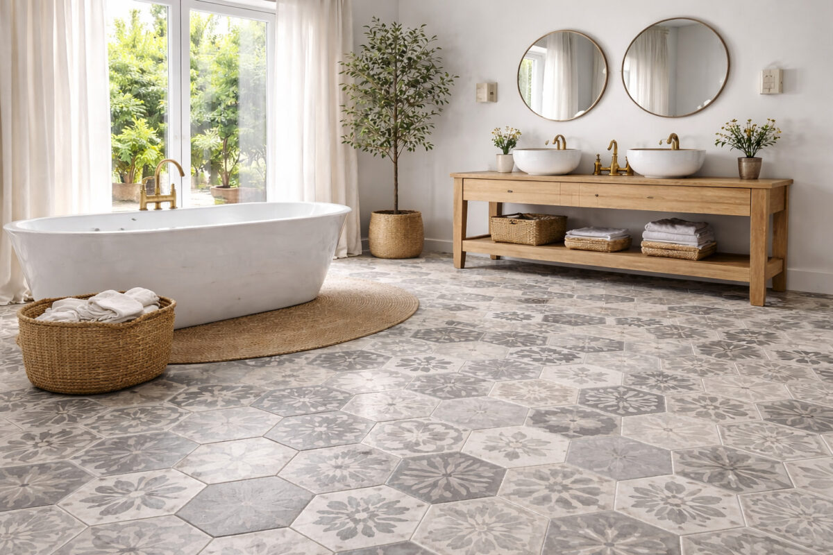 Le choix entre carreaux de ciment et céramique varie selon votre projet et vos goûts